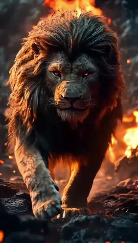 #lion #livewallpaper #ia #wallpaper #video4k  Lion de feu et de cendres 🔥🌋 Live animation 4k ✅🔥