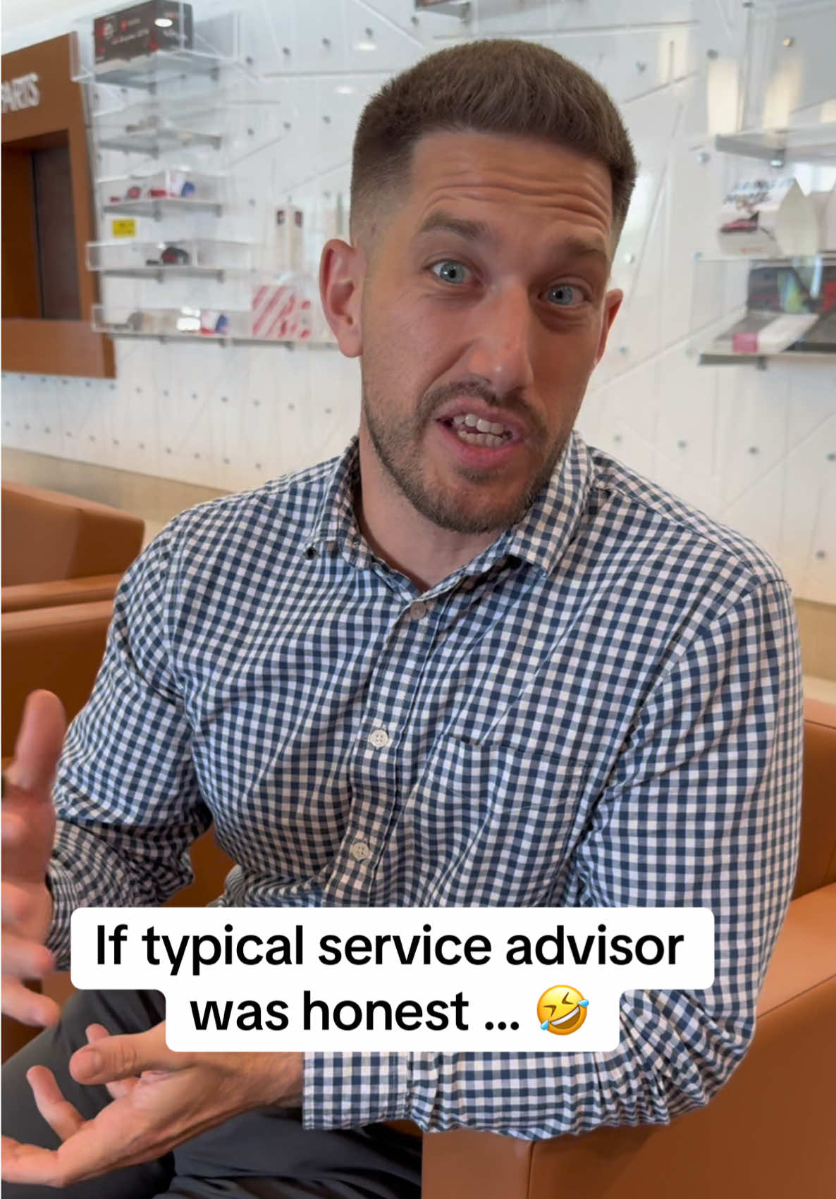 The transparency actually kinda makes it better somehow … 🤣 #oilchange #mechanicshop #carmaintenance #cardealership 