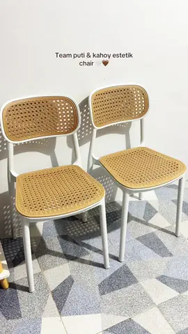 Rattan plastic chair matibay at maganda #rattanchair #estetikchair #diningchair 