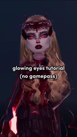Free glowing eye tutorial <3 #dti #dtiroblox #dresstoimpress #dresstoimpressroblox #fyp #dtihacks