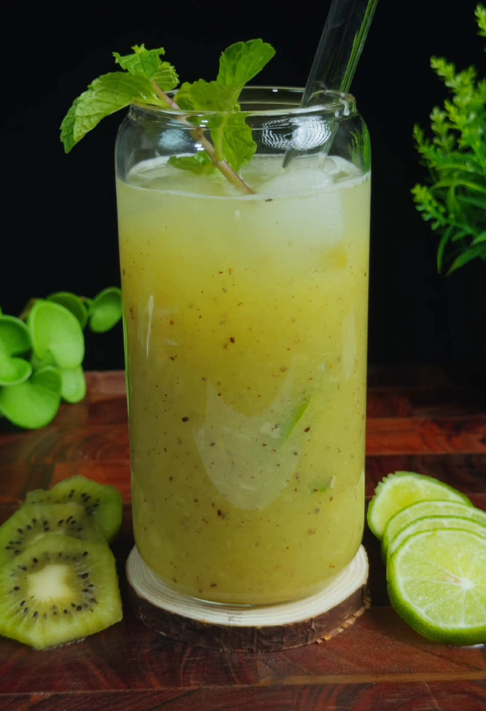 Kiwi Lemon Refreshing Drink for Summer #asmr #fyp #refreshingdrink