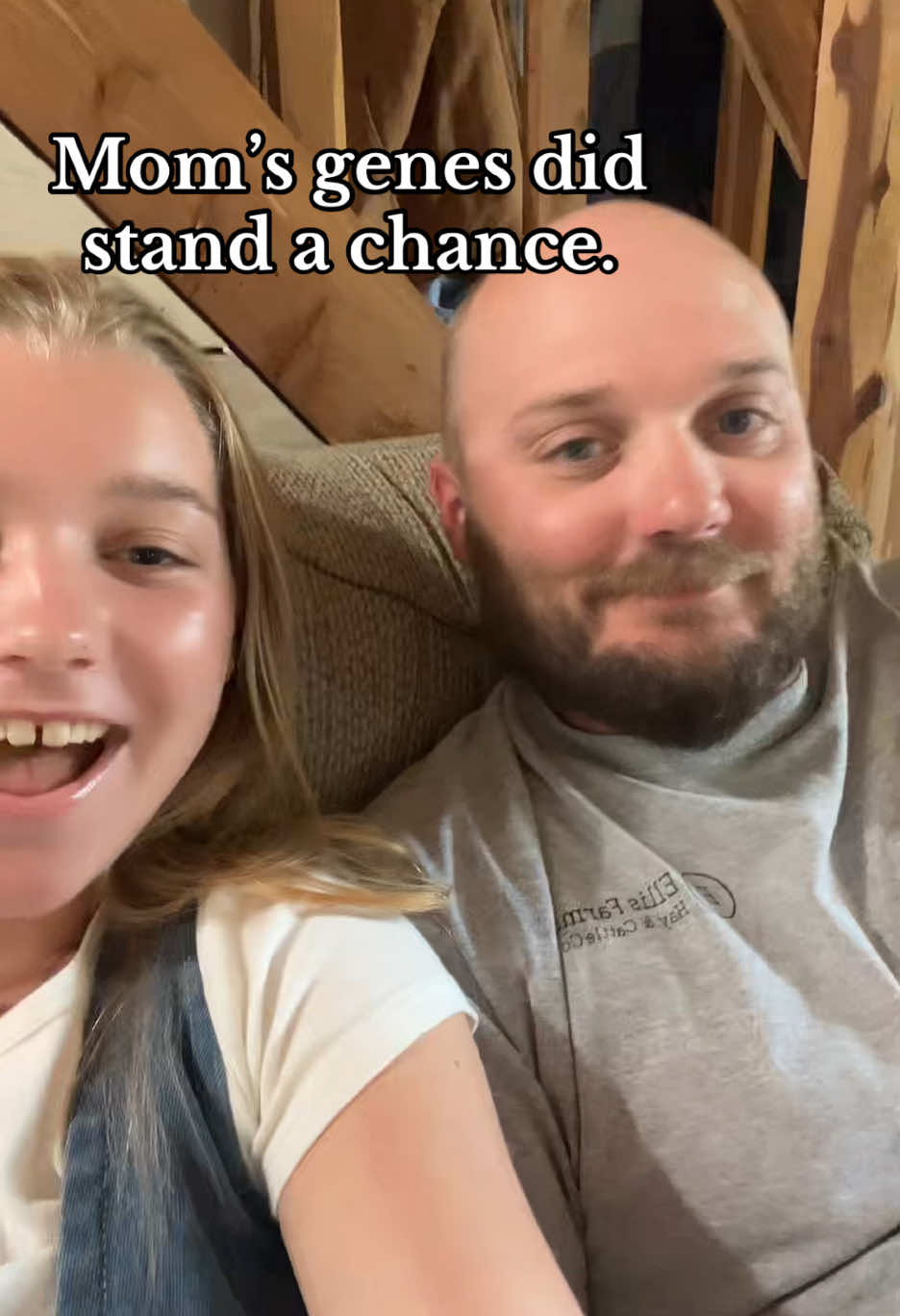 Didn’t* oops 😬!!!😅Now that I see us side by side we do look alike.#farmfamily #farmersdaughter #dadsgenes#trend@wes.ellis86 