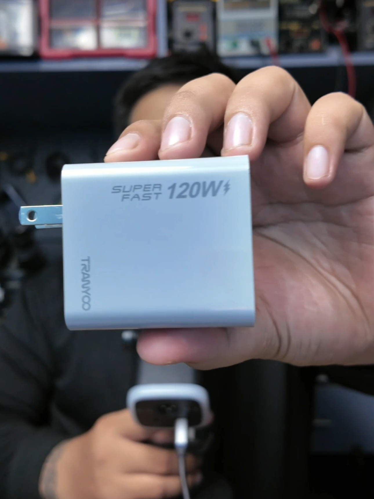 120w Gan Charger  #gancharger #charger #fastcharger #fastcharging #tranyoo #foryou #fyp #120w #120wcharger 