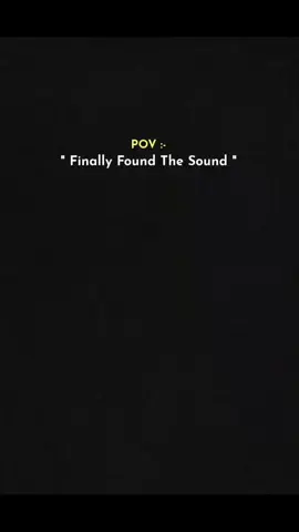 “Finally Found Tha Sound