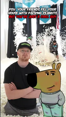 If you looked up CHILL in the dictionary, Nathan would be a synonym 🤓😁 #Unspeakable #youtube #foryou #laugh #funny #challenge #prank #packingpeanuts #chill #chillguy 