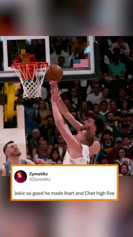 Jokic is so SMOOTH with it. 🔥😳 #jokic #NBA #basketball #denver #okc #sga #nbaplayoffs
