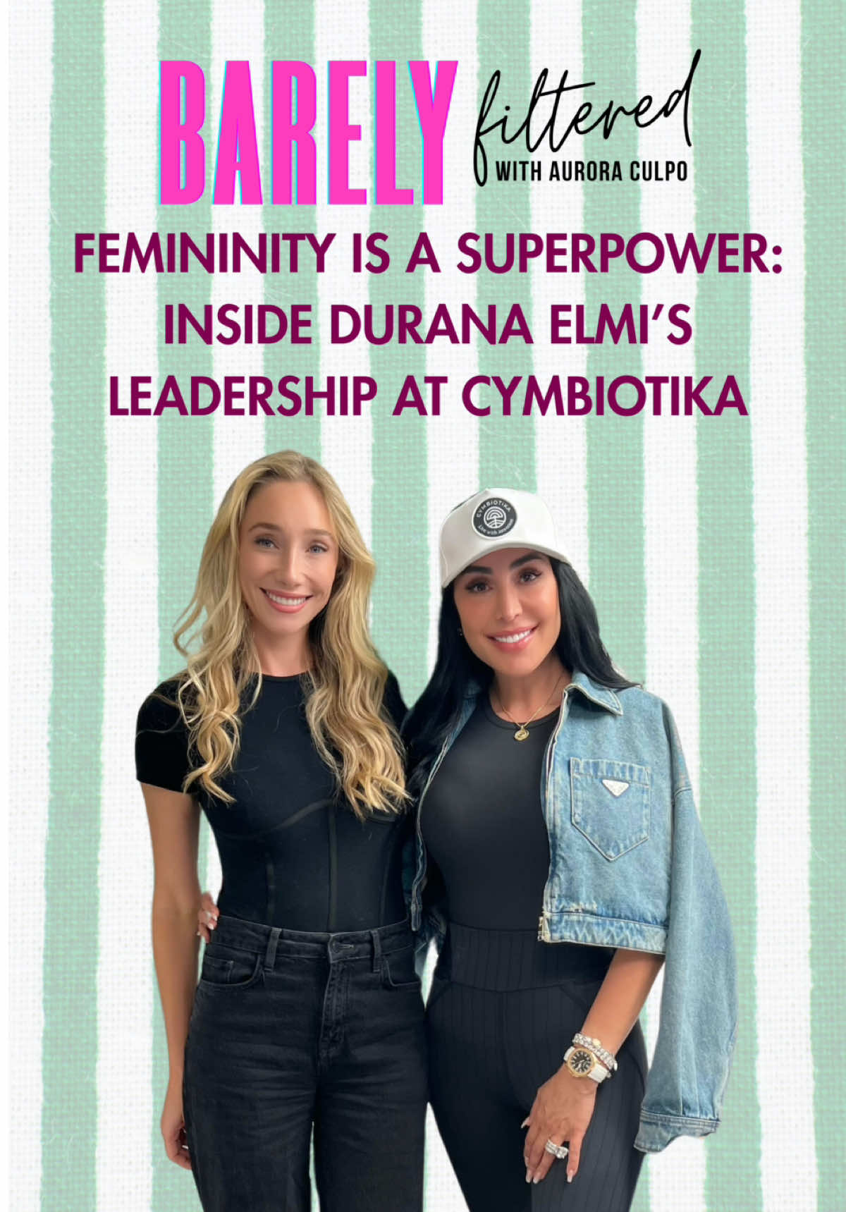Femininity Is a Superpower: Inside Durana Elmi’s Leadership at Cymbiotika In this powerful episode, we sit down with Durana Elmi, co-founder and COO of Cymbiotika—the wellness brand reshaping the supplement industry and redefining leadership through innovation, empowerment, and holistic wellness. From launching a passion project in 2018 to creating a $100M+ lifestyle movement, Durana shares her journey of building a female-forward company where 67% of the workforce is women. She opens up about embracing femininity in business, raising strong daughters, and how motherhood and emotional intelligence became her superpowers. We dive into Cymbiotika’s most loved products and exciting retail expansions to Target and more. Tune in for a conversation full of purpose, power, and passion! @Barely Filtered @Durana Elmi @Cymbiotika 