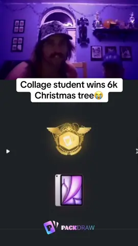 Collage student wins 6k Christmas tree😭 #kickstreaming 