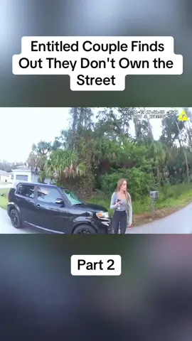 Part 2:  Entitled Couple Finds Out They Don't Own the Street#cops #copsoftiktok #police #policeofficer #bodycam #crime #truecrime #truestory #foryou #fyp  
