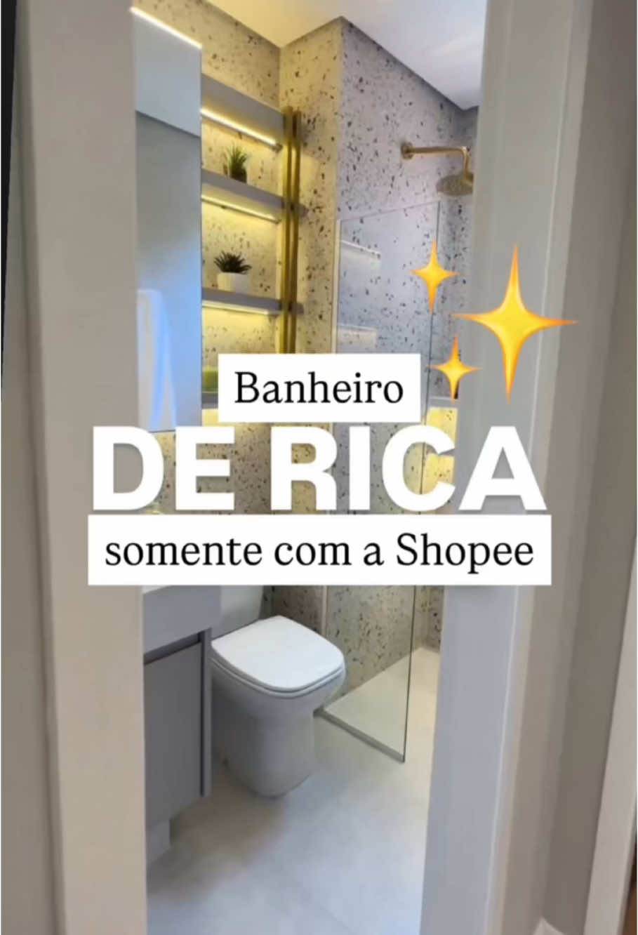Montando um banheiro de rica com a Shopee! Quem disse que precisa gastar uma fortuna pra ter um banheiro digno de influencer milionária? Com esses achados da Shopee você monta um banheiro chiquérrimo gastando pouco — mas com muito bom gosto, claro! #banheiro #banheirodecorado #ideiasincriveis #achadosshopee #paravoce #fouryou #fyp #shopeebrasil  @✨Reeh✨  @✨Reeh✨  @✨Reeh✨ 