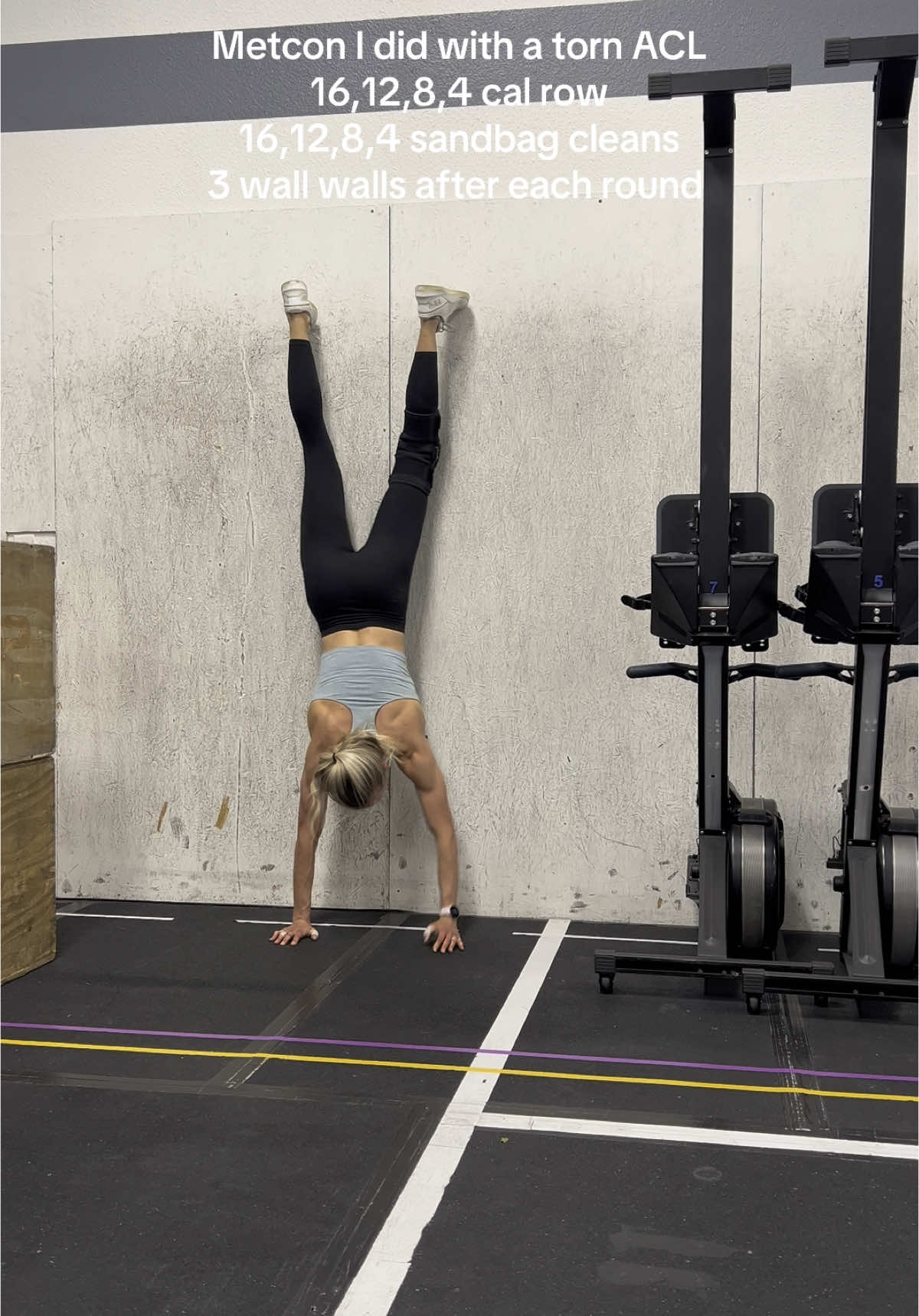 Yup not letting my knee injury stop me from my goals. 38 days until surgery! Goal is to maintain as much strength as possible #aclrecovery #nokneestoppingme #crossfit #injuredathlete #iam1stphorm 