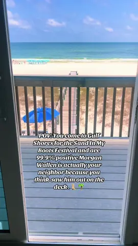 Sand In My Boots festival is in full swing…and I’m convinced our house neighbor is Morgan Wallen! 😆🧐 #sandinmyboots #gulfshores #gulfshoresalabama #morganwallentiktok 