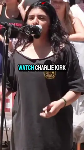 charlie kirk trolls climate activist #charliekirk #fyp #debate