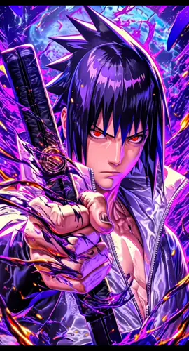 Sasuke|LIVE WALLPAPER #trending #aiart #aivideo #naruto #anime #aidrawing #4k60fps #fyp 