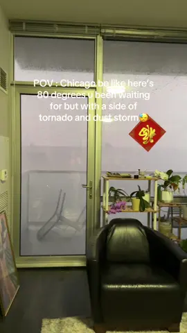 Finally got two 80 degree days & we have tornado one day and dust storm another day 😓 be fr #tornado #duststorm #chicago #weather #pov #chicagoweather 