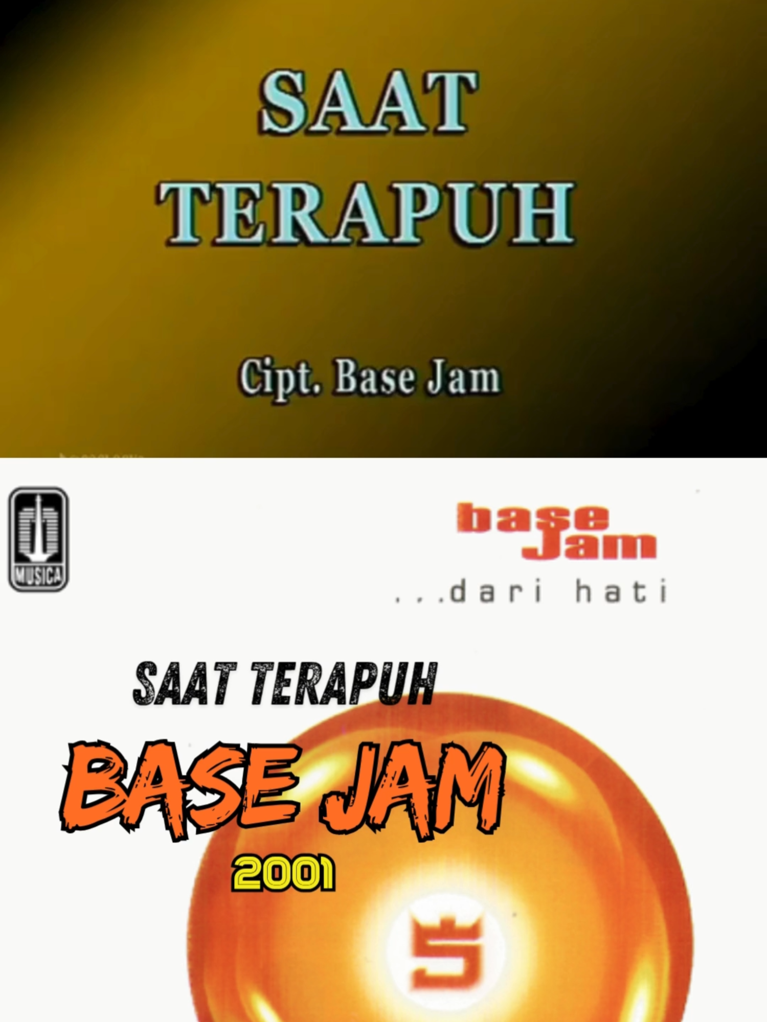 Base Jam - Saat Terapuh (2001) | Musik Nostalgia Dari Hati merupakan album musik kelima karya Base Jam. Dirilis pada tahun 2001. Lagu utamanya ialah Takkan Berpaling Cinta dan Saat Terapuh.