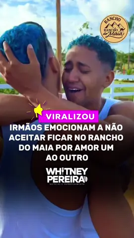 IRMÃOS EMOCIONAM AO ESCOLHER O AMOR EM VEZ DA FAMA Emerson e Anthony, irmãos da cidade de Alagoinhas-BA, tocaram o coração de milhares de pessoas com uma decisão que foi além de qualquer prêmio. Durante a prova de resistência do Rancho do Maia, Emerson venceu e conquistou R$ 100 mil reais. Mas havia um porém: ele teria que escolher entre o valor ou entrar no reality – sozinho, já que seu irmão Anthony não poderia entrar junto. Diante do dilema, Emerson tomou uma decisão que poucos teriam coragem de tomar: ficou com o prêmio, mas abriu mão de participar do reality... tudo por amor ao irmão. “Entrar no Rancho sem ele não teria o mesmo sentido”, disse Emerson emocionado. Esse gesto de carinho e lealdade entre irmãos emocionou a internet e mostrou que, para alguns, o vínculo de sangue vale mais do que qualquer fama. #amor  #carlinhosmaia  #ranchodomaia  #carlinhosmaiaof  #lealdade 