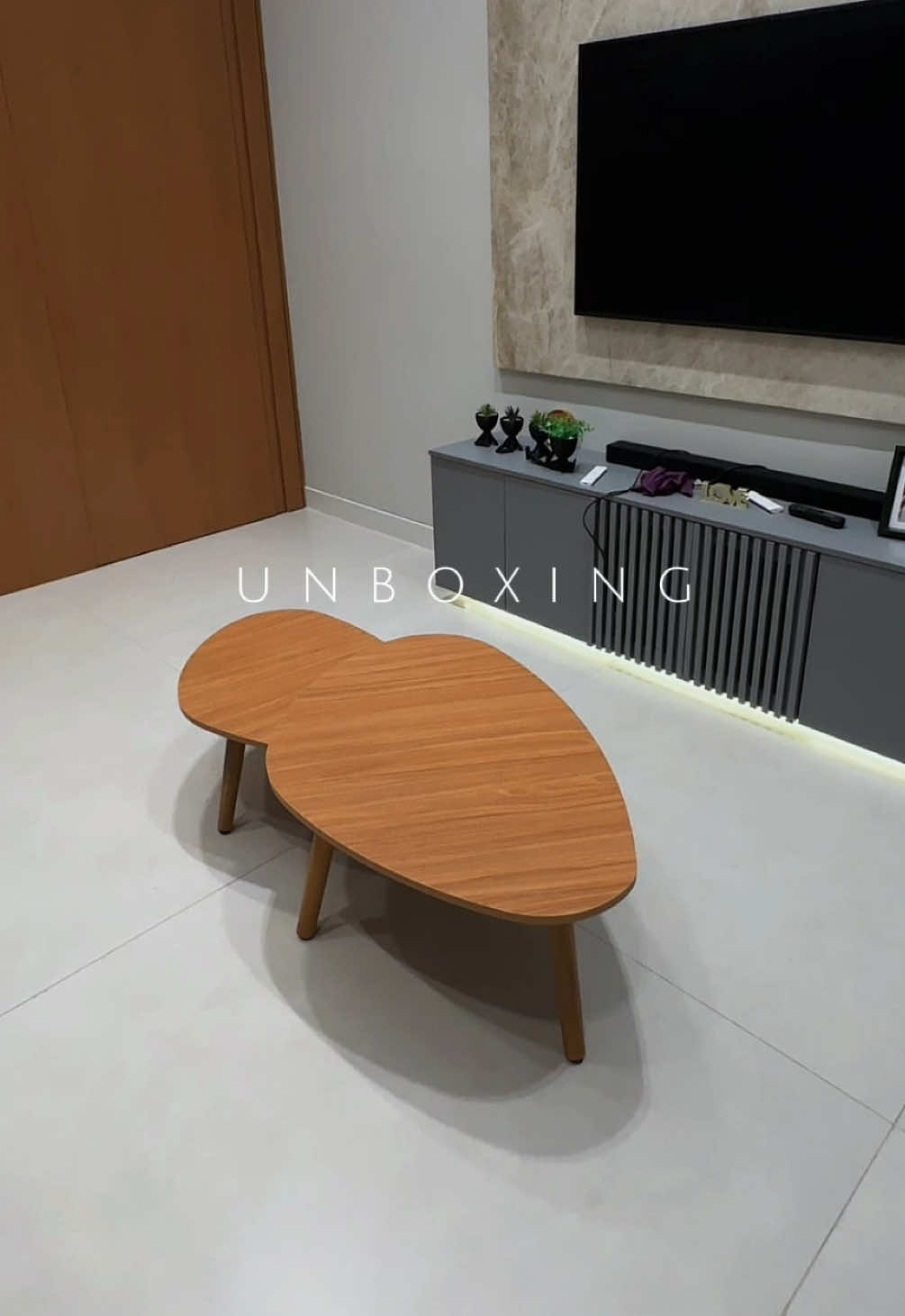 Unboxing mesa de centro da shopee 🫶✨ Comenta “eu quero” que envio o link 🥰 #foryoupage #acheinashopee #achadinhos #enxovaldecasa #saladecorada 