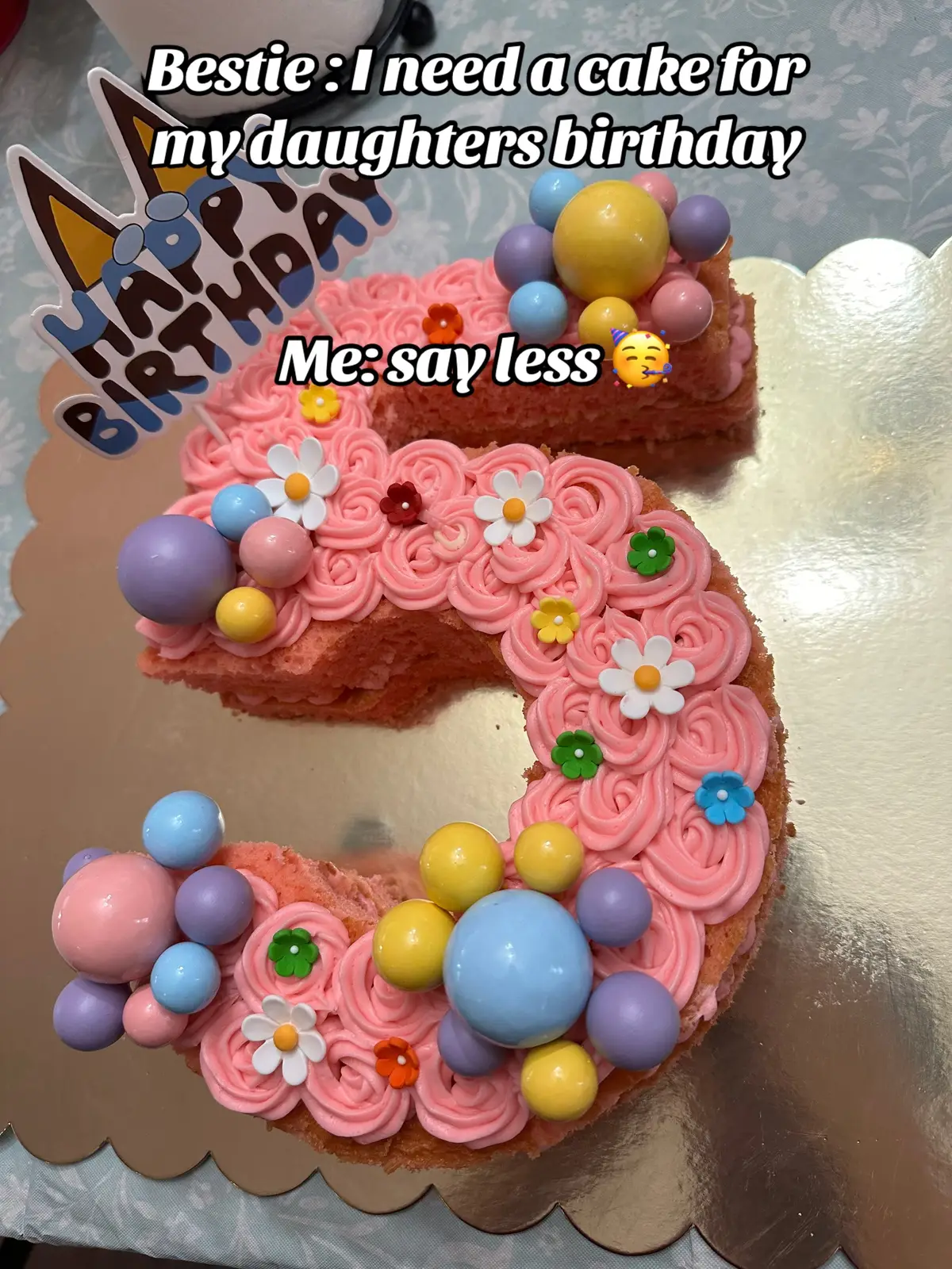 For family & friends I will come out of retirement 🥰  #numbercake#cakes#cakeideas#blueycake#cakesoftiktok#bestiegoals#fypシ  