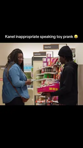 Kanel inappropriate speaking toy prank 😂 — — (yt channel: Kanel Joseph) — — #prank #pranks #kaneljoseph #fy #fyp #youtube 