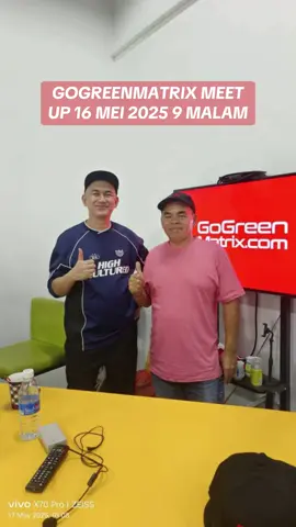 Terima kasih Tuan/Puan yang hadir sesi @GOGREENMATRIX Meet Up pada 16 Mei 2025 9 malam.  #GoGreenMatrix #YourCarRentalPlatform #MotorbikeRentalPlatform #GMHUB #CarRental #MotorbikeRental #SewaKereta #SewaMotor #Volten #Usana #Drivvay 