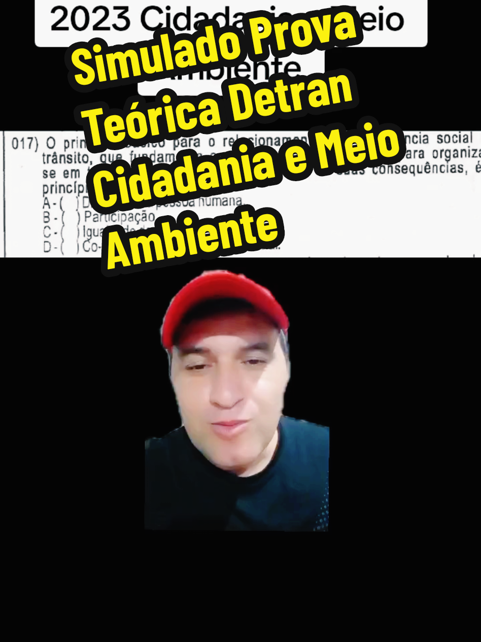 Prova Teórica Detran Cidadania e Meio Ambiente #aprovado #provateoricadetran2025 #simuladodetran2025 #meioambiente #cidadania 