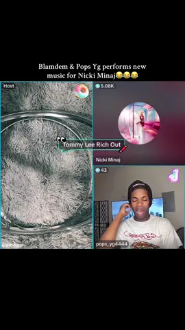 Blamdem & Pops Yg performs new  music for Nicki Minaj😂😂😂 #fyp #fypシ゚ #trending #Blamdem #mustwatch #blamdem #videoviral #videoviralitiktok #tiktokviral #popsyg #viralllllll 