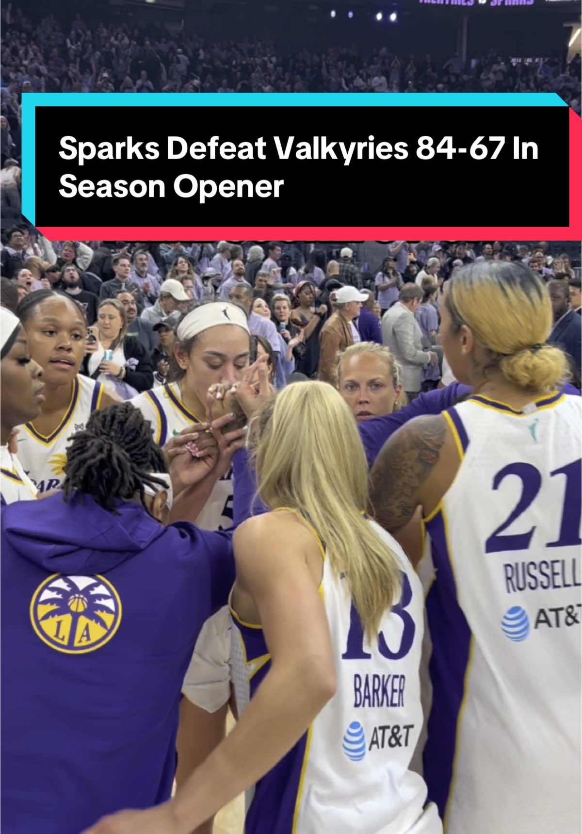 Kelsey Plum delivered in her Sparks debut 🔥  37 PTS to lead the @The Los Angeles Sparks to their first win of the season. Final Score: 84-67 #WelcometotheW
