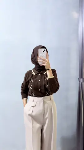 New🤎 #outfitideas #knitwear #oropants #outfitoftheday #ootdhijab #rekomendasioutfit 