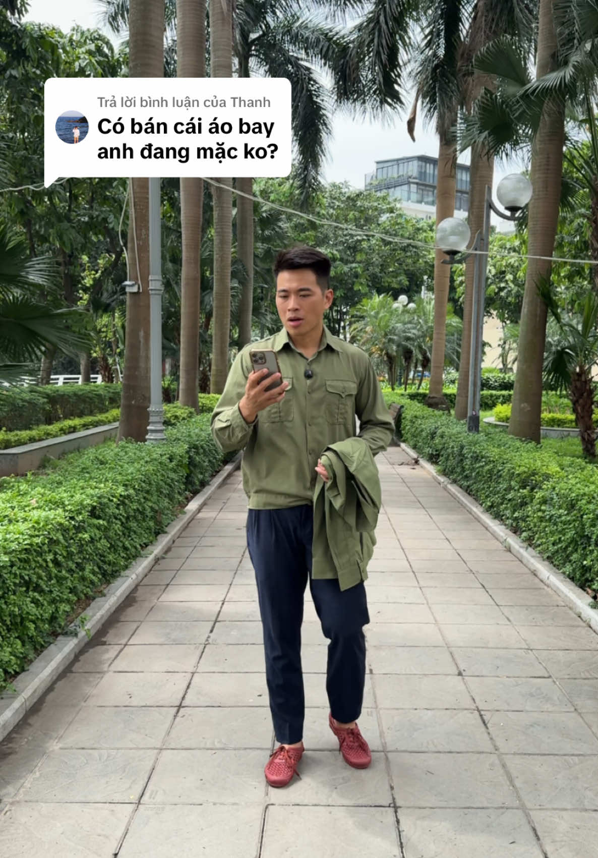 Trả lời @Thanh áo bay dài tay của công ty 26 BQP sản xuất hàng chính hãng, phù hợp mặc đi làm, đi lao động bạn nhé #leanhnuoi #aobay 