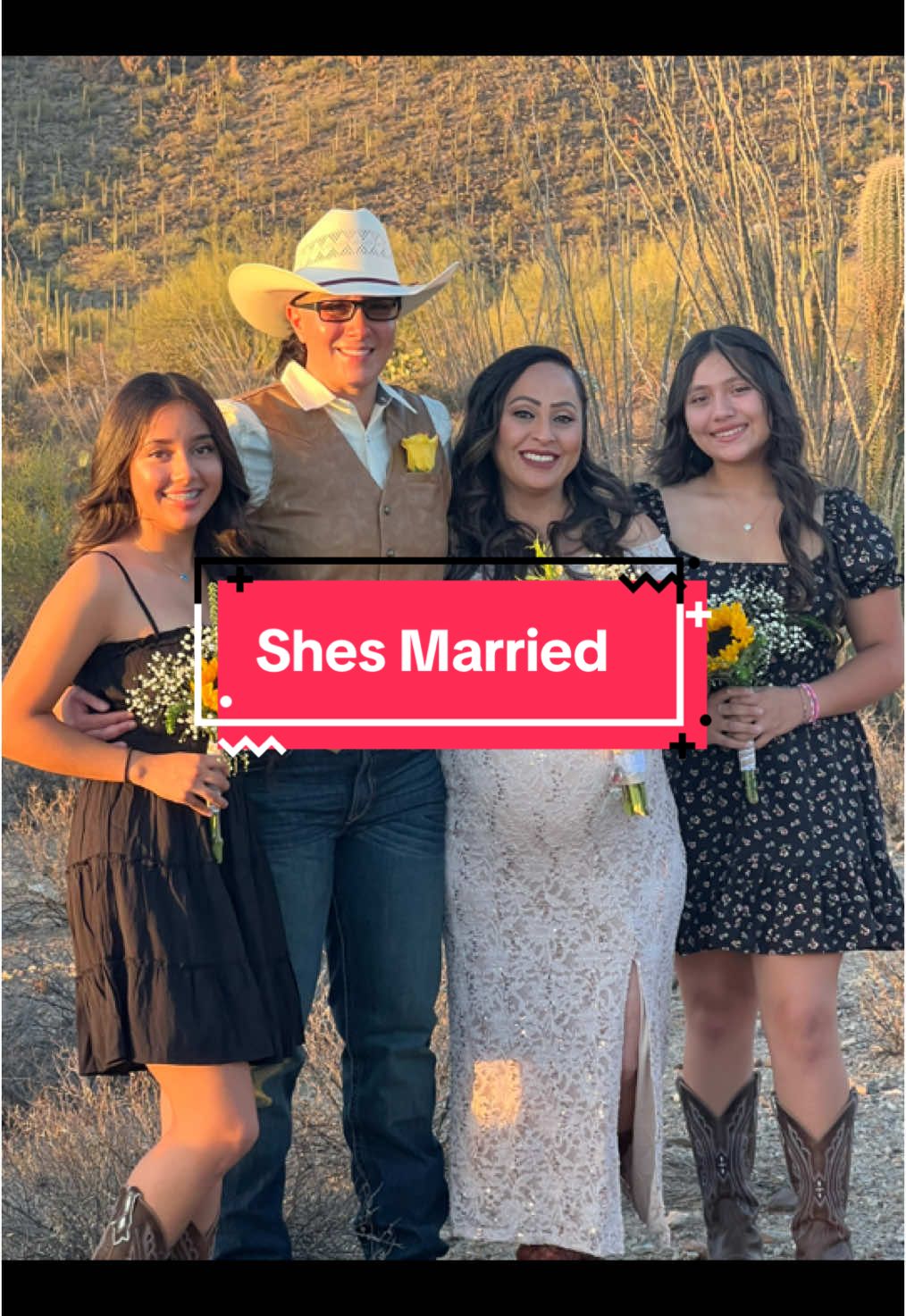 Congratulations to my beautiful sister and her wife! Love you both and today was perfect. #marriage #Love #wedding #latina #lgbtq #desertnuptials #az 