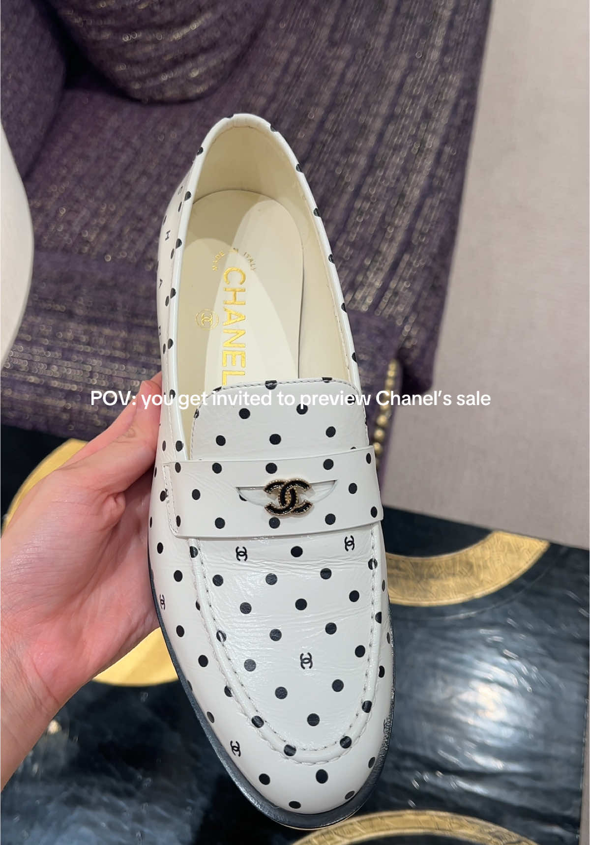 PSA!! 40% off at Chanel Yorkdale  I regret not getting the black and white loafers 🫣 #yorkdale #chanel 