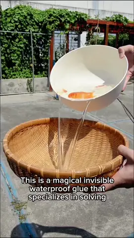 Invisible waterproof glue, apply wherever there is a leak. Simple and quick operation, powerful leak-stopping#waterproof #nontoxic #waterproofglue #Anti 