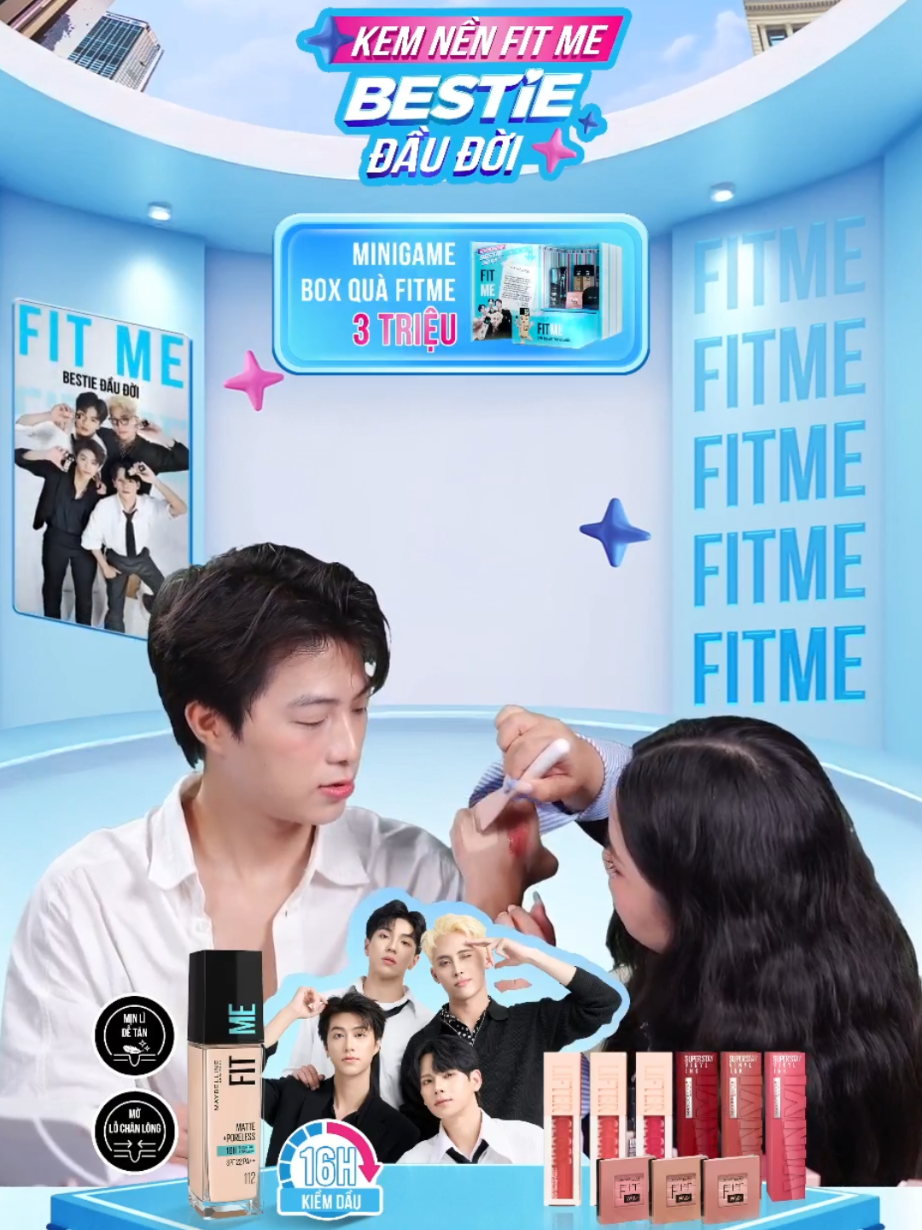 Test độ che phủ kem nền Fit Me Maybelline - Bestie Đầu Đời ✨️ #maybelline_vn #maybelline #BESTIESĐẦUĐỜI #FITME #goclamdep #reviewlamdep #muataitiktokshop #thuvienmakeup #tiktoklive 