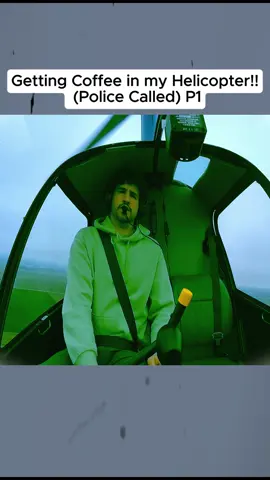 Getting Coffee in my Helicopter!! (Police Called)#fyp #fly 