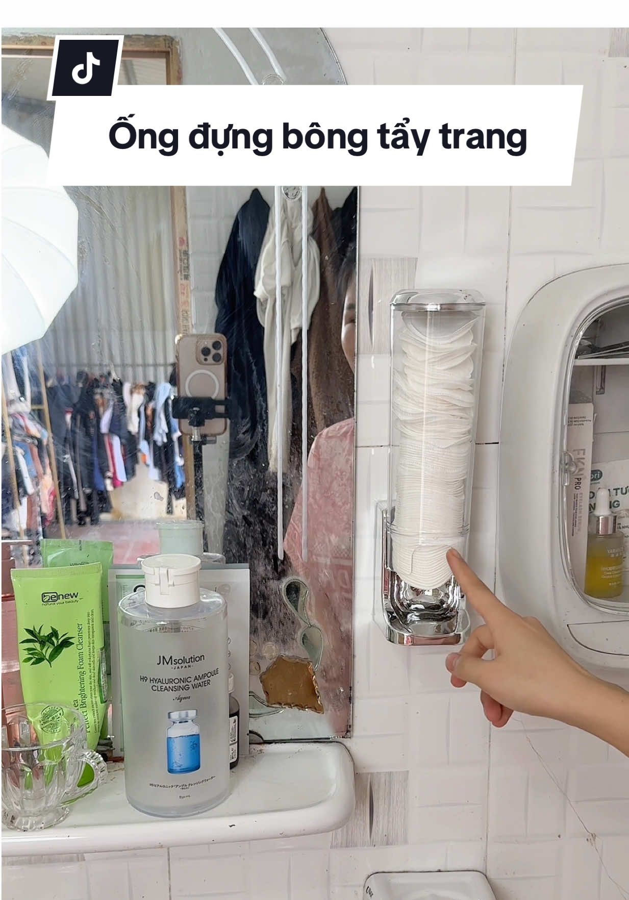Ống đựng bông tẩy trang #ốngdungbongtaytrang #ongdungbongtaytrangdantuong #bongtaytrang 