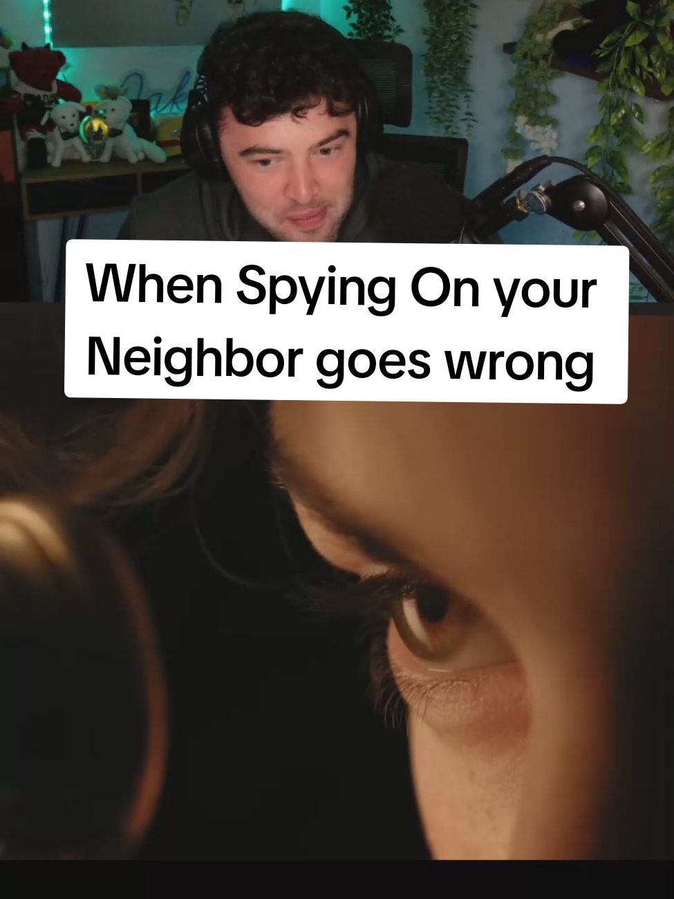 When spying on the neighbor goes wrong #livehighlights #horror #scary #jakeytv #shortfilm #spooky 