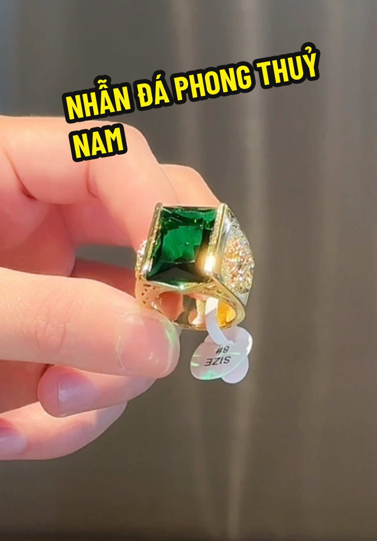 N81 Nhẫn Nam Đính Đá Màu  Phong thuỷ#nhannam #nhandep #nhanphongthuy 