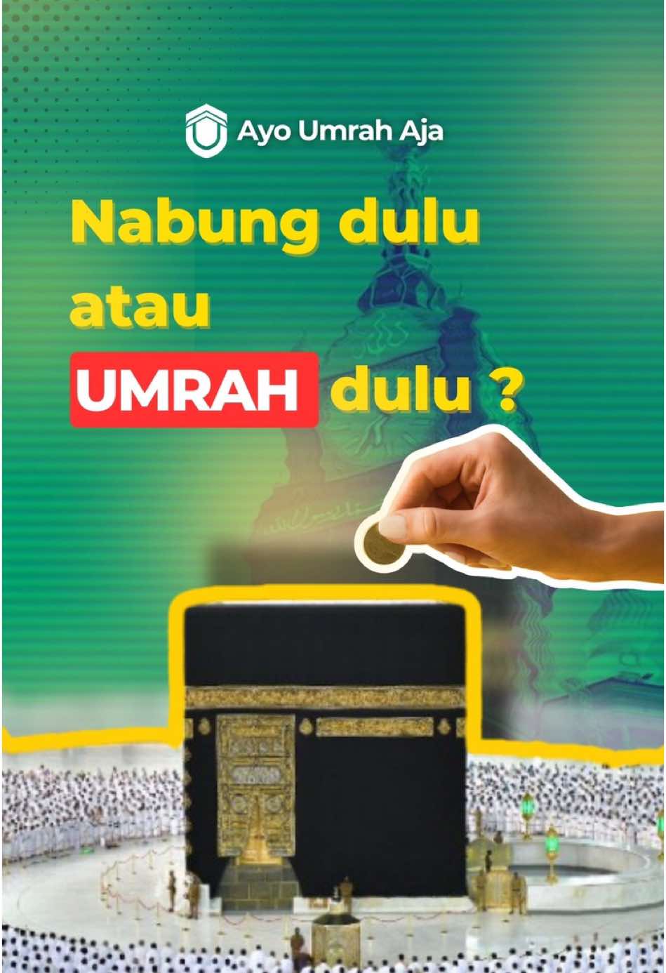 Nabung dulu atau Umrah dulu ? Yok simak dan pelajari! 👇🏻👇🏻👇🏻 Mungkin bagi yang sudah dimudahkan oleh Allah rezekinga alangkah baiknya untuk Umrah dahulu, namun untuk yang sedang dalam proses menuju kesuksesan kita harus menanamkan niat dari hati ke diri kita bahwasanya kita akan melaksanakan Umrah, walaupun kita belom mendapatkan pahala Umrah tapi kita mendapatkan pahala berniat. Semoga Allah selalu menberikan kemudahan jalan yang terbaik, Aamiin 🤲🏻😇 Labbaikallahuma labbaik...🕋 Source : @ustadz.khalidbasalamah  #ayoumrahaja #ayoumrah #umrah2025 #makkah #madinah #musimpanas #promoumrah #jamaahhajiindonesia #masjidilharam #jamaahsholawat #ustadkhalidbasalamah #ustadkhalidbasalamah_lc_ma #ustkhalidbasalamah #ceramahislam #nabung #umrah #kabah #fyp #bukitkhandamah #fypシ゚ #masjidilharam #bersamamusafirkebaitullah #informasiseputarbaitullah 