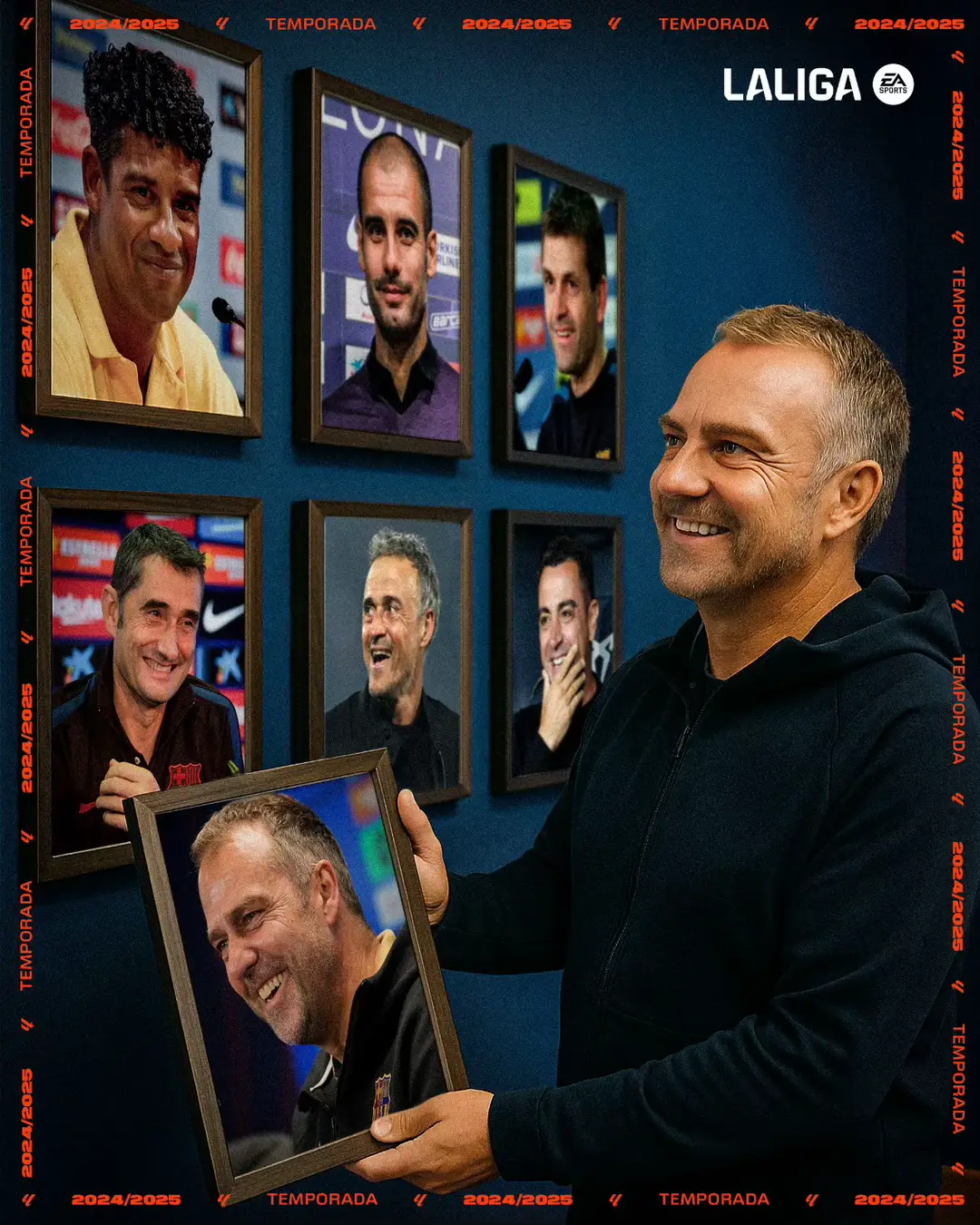 🔝 Hansi Flick now stands alongside managers who have won #LALIGAEASPORTS with @FCBarcelona in the 21st century.   #DesenlaceLALIGA
