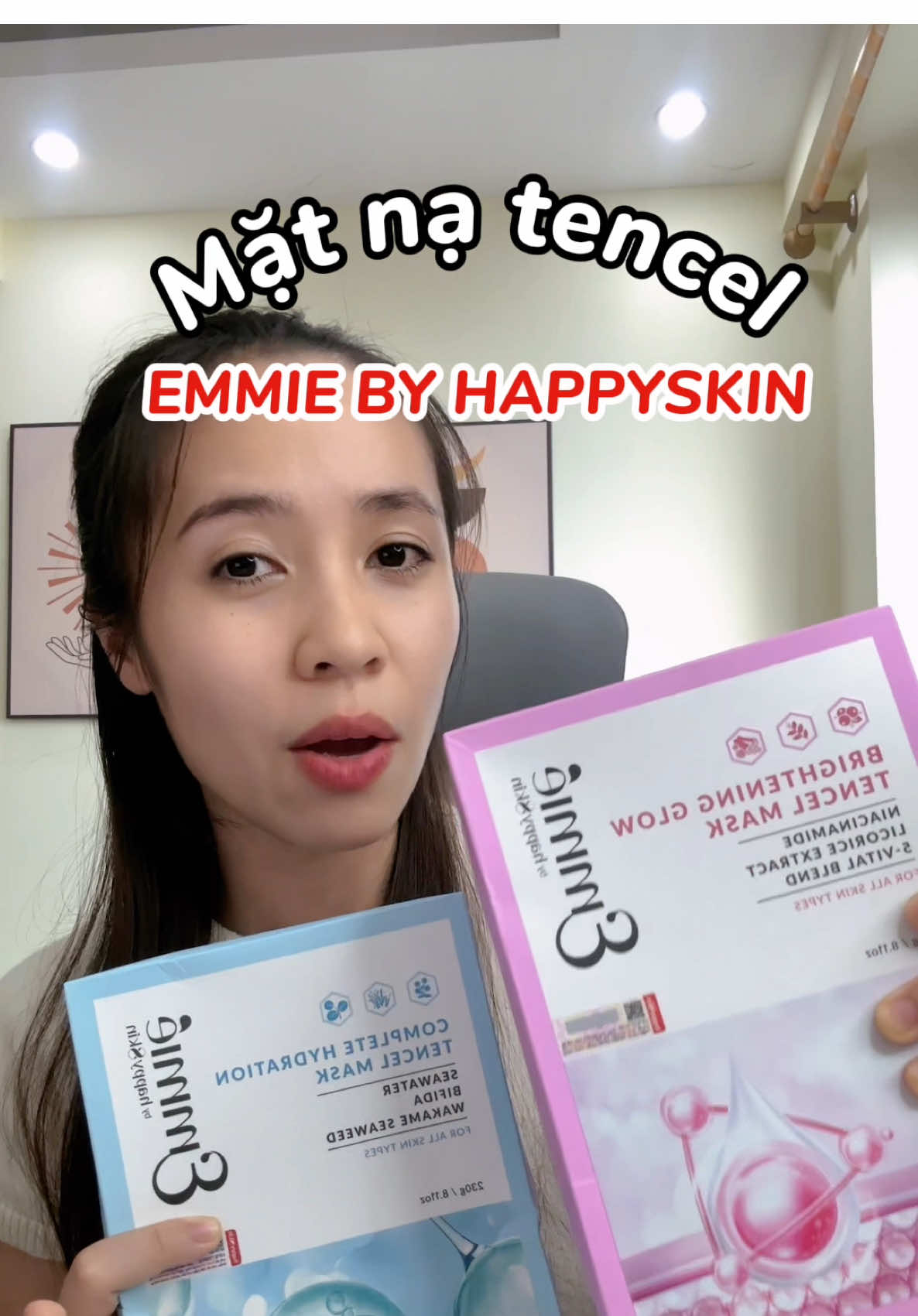 Mặt nạ vải sinh học Emmie Tencel ra mắt bản nâng cấp giá ko đổi mấy bà ui #linhlinh #linhlinhday #fyp #emmie #emmiebyhappyskin #matnaemmie 