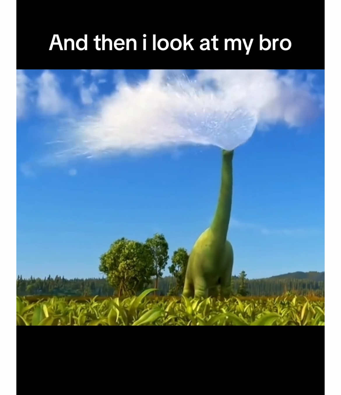 Tag bro in the comments #bro #water #spitting #dinosaur #gooddinosaur #fyp #foryoupage❤️❤️ #foryoupagee #funnymemes #memestiktok 