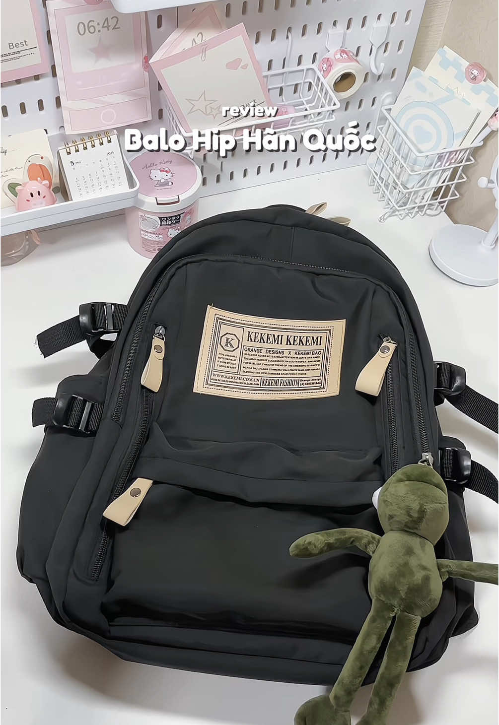Balo Hip hàn quốc unisex nam nữ đều dùng đc nha mn siu rộng & nhiều ngăn #balounisex #balohip #balohocsinh #balogiare #reviewbalo #haaju #foryou 