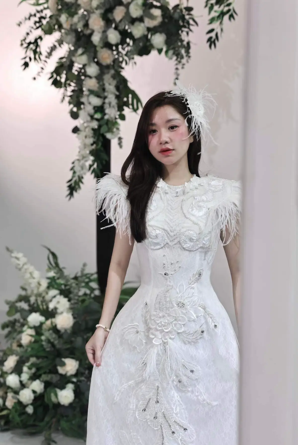 Top 1 áo dài cưới ❤️#aodai #xuongmayvaycuoitc #xuhuong 