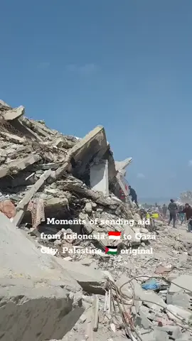 aid from Indonesia to Gaza City and Palestine arrived at 3 pm 