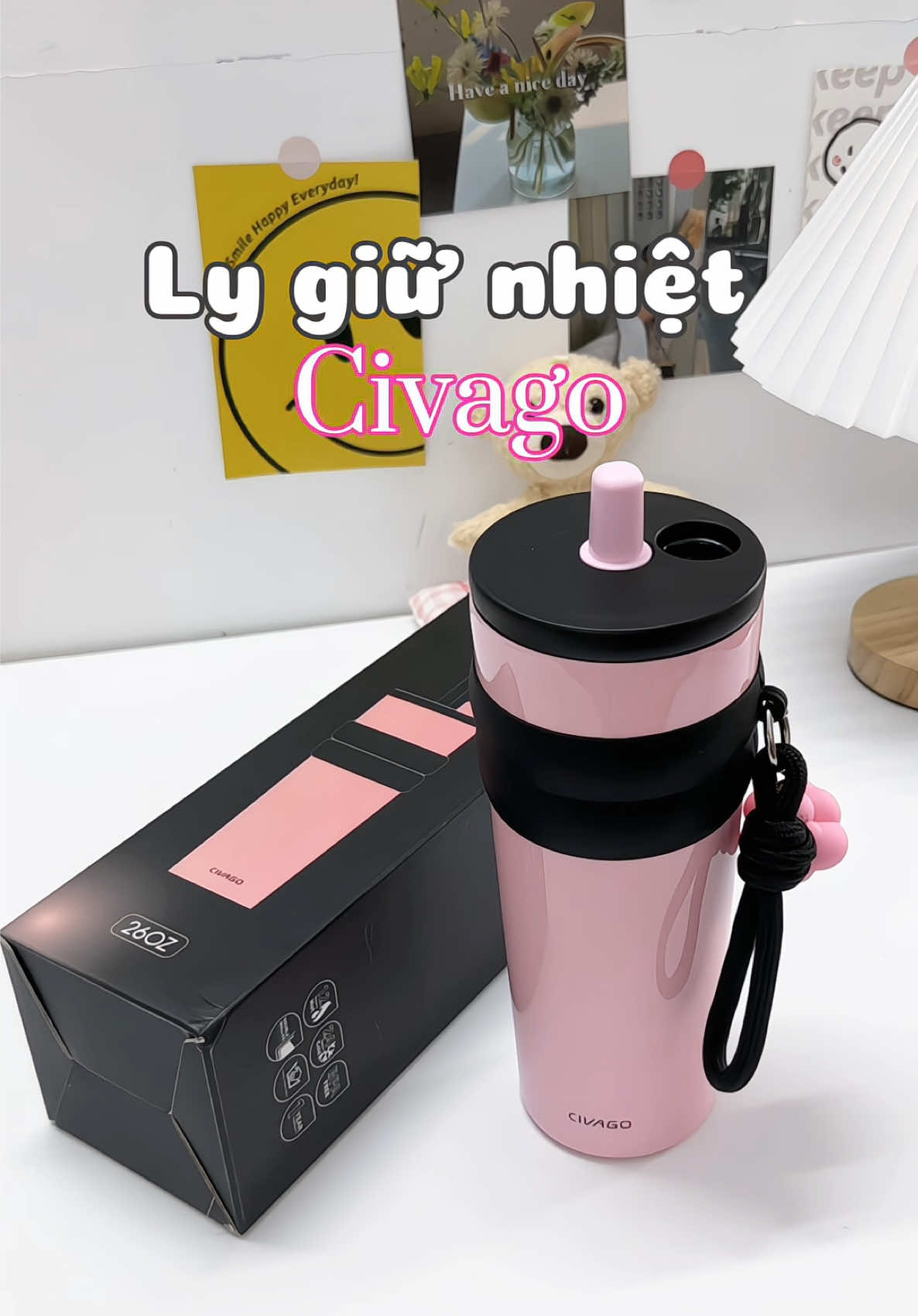 Hành trang cho mùa hè mí bà ơi, sắm ngay em ly giữ nhiệt này đi #lygiunhiet #lygiunhietloisu #civago #lygiunhietcivago #xh #fyp #unboxing #runnriviu 