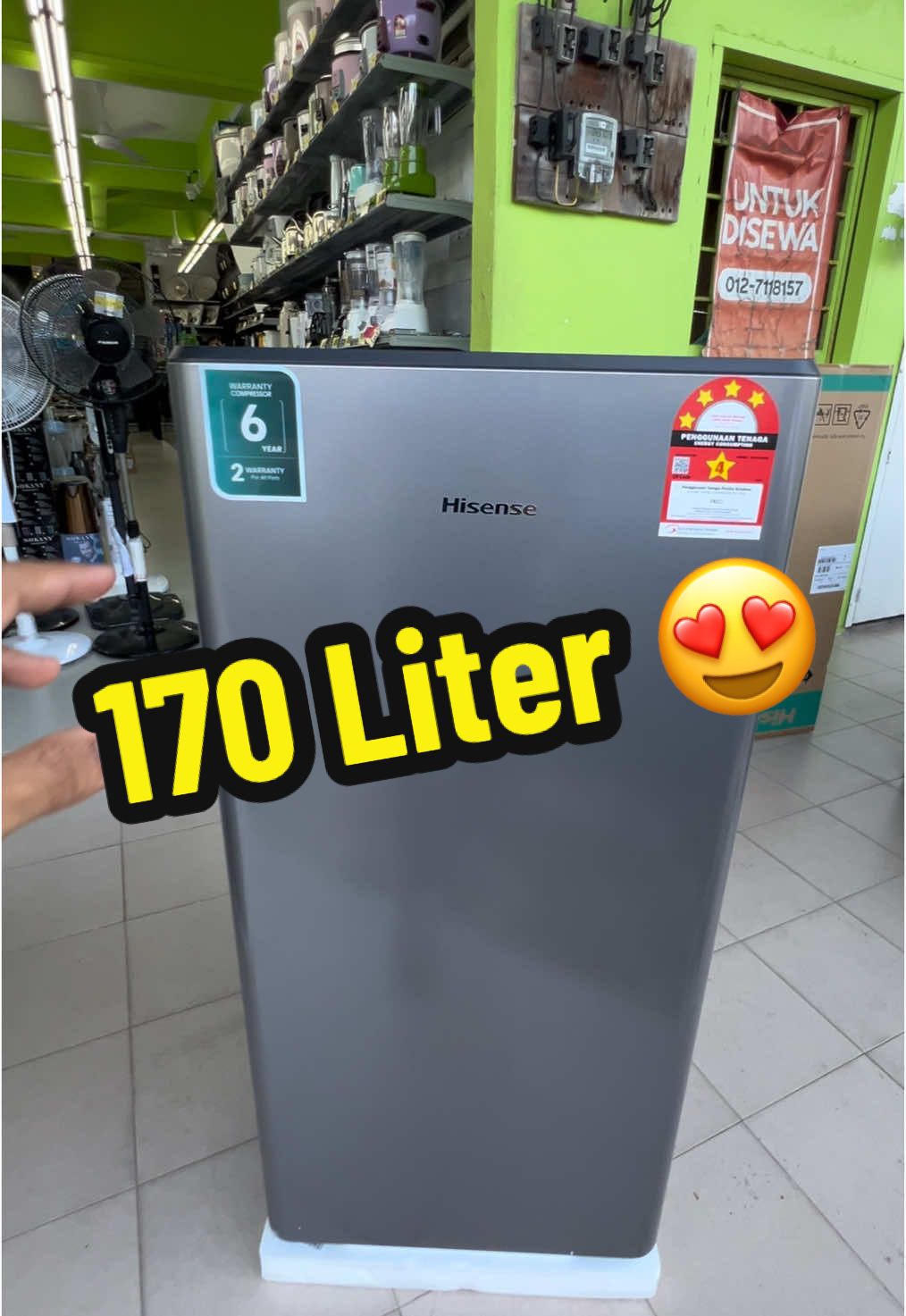 Hisense 1 Door Fridge🔥 #hisense #fridge #onedoor #petisejuk #satupintu #besar #murah #berbaloi #darson #branded 