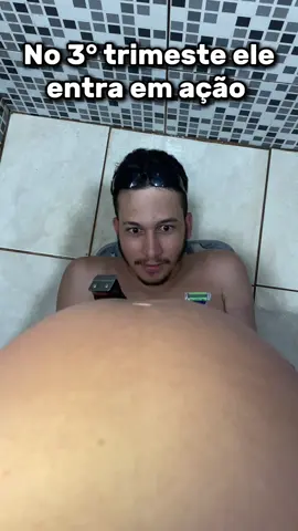 Nos ultimos dia o marido vira barbeiro ✂️ #gravidez #nenem #engracado 