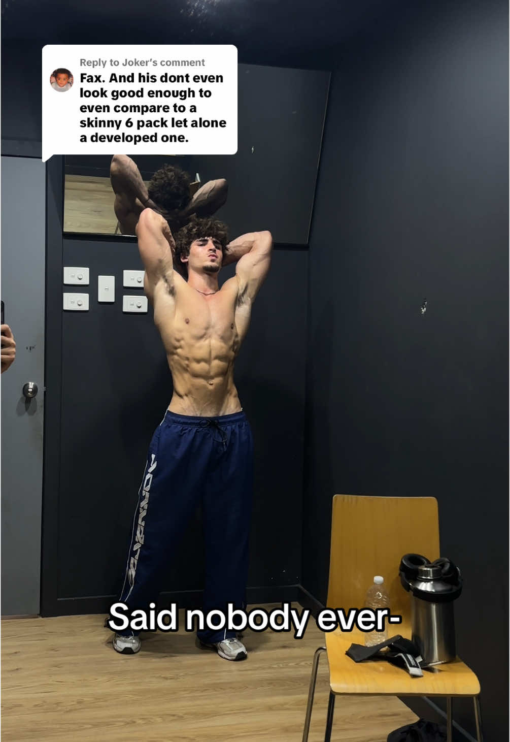 Replying to @Joker wish I had a skinny 6 pack instead of my underdeveloped 4 pack, is it over for me?😣 #abs #gym #aesthetics #bodybuilding
