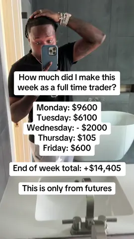 Ion make a million every week I take what the market give me 